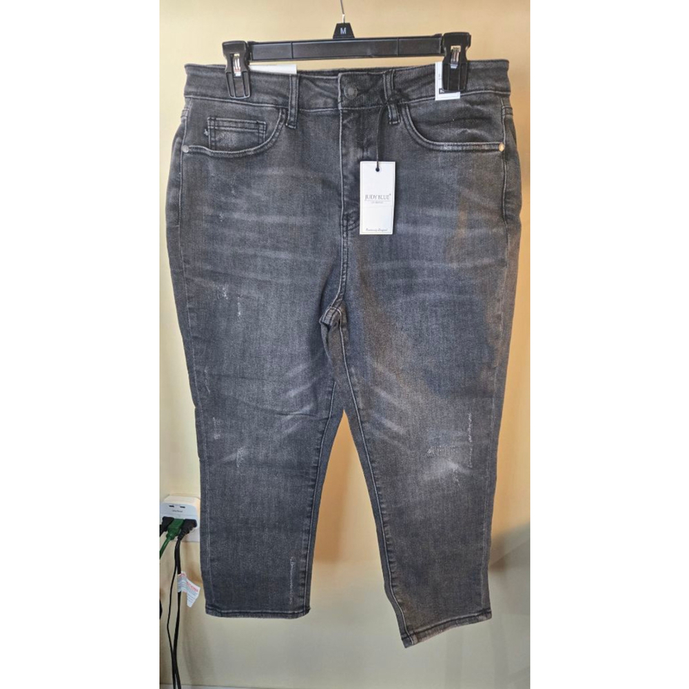 Women's Judy Blue Skinny Fit Capri Jeans 13/31 Gray